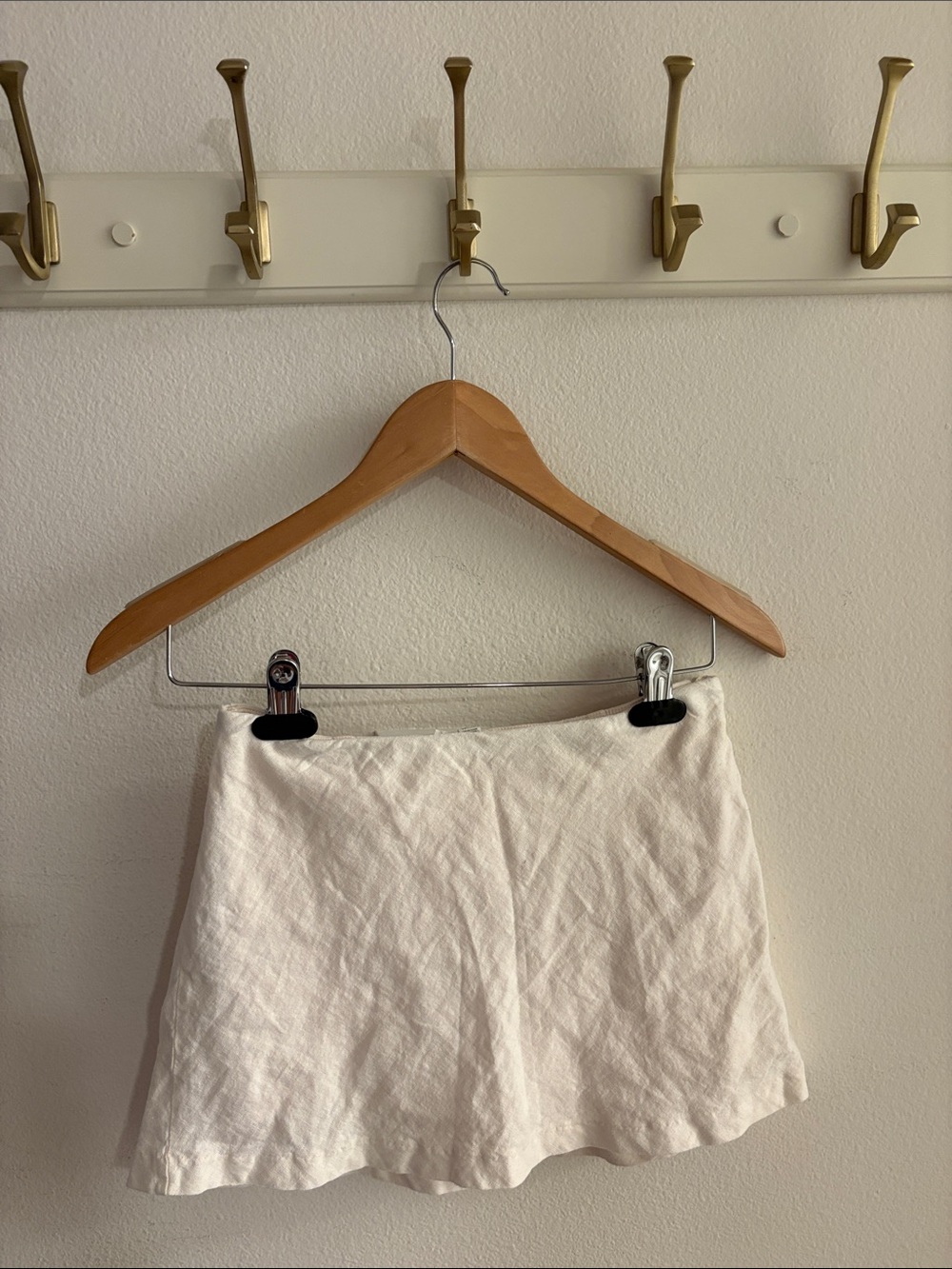 Garage White Mini Skirt